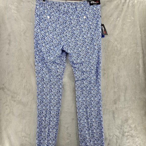 RLX Ralph Lauren Golf Chino Pants Mens 34x32 Blue Fish Print Tailored Fit - Picture 11 of 11